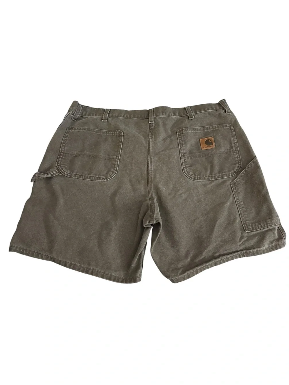 Vintage Y2K Carhartt B25 TMB Faded Brown Work Wear Men's Carpenter Shorts | 40